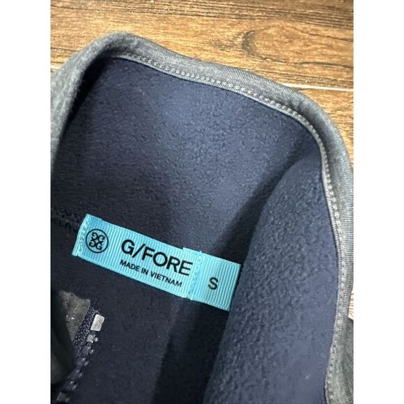 WOMENS G/FORE G4 GRAY FULL ZIP TECH FLEECE LINED GOLF VEST LOGO POCKETS SMALL - Picture 8 of 13